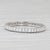 2010s Tiffany Soleste 0.33ctw Diamond Eternity Band 950 Platinum Wedding Ring Box, Size 5.5 For Sale - Image 5 of 8
