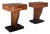 Italian Art Deco Bedside Tables in Wood, 1930s, Set of 2 For Sale