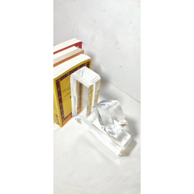 Transparent Methacrylate Book Holder, Spain, 1980s, Set of 2, in Very Good conditions. Designed 1970 to 1979