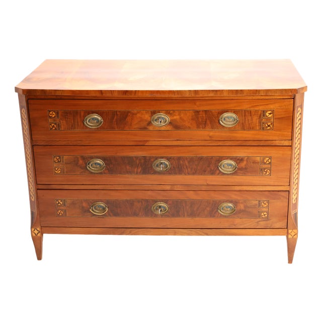 Louis XVI Commode Inlaid in Walnut, 1790 For Sale