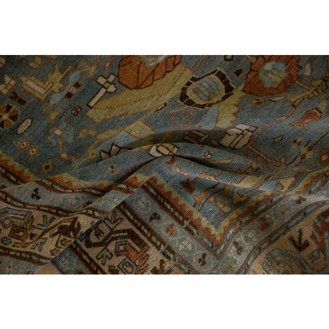 1930s Vintage Persian Malayer Triple Bouquet Wool Rug For Sale In New York - Image 6 of 11