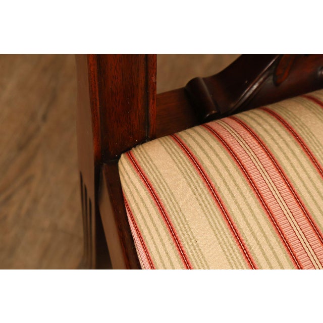 Henkel Harris Mahogany Set Of Eight Lyre Back Dining Chairs For Sale - Image 12 of 18