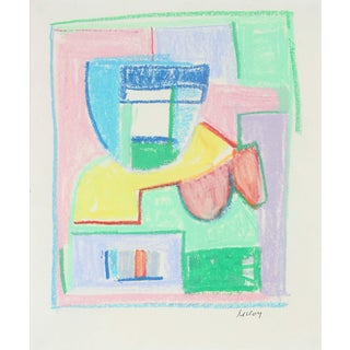 Pale Pastel Abstract Study 20th Century Pastel For Sale
