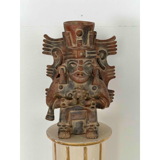 Sculpture Materials Mid-20th Century Mesoamerican Zapotec Style Terracotta Effigy Vessel, 1950s For Sale - Image 7 of 7