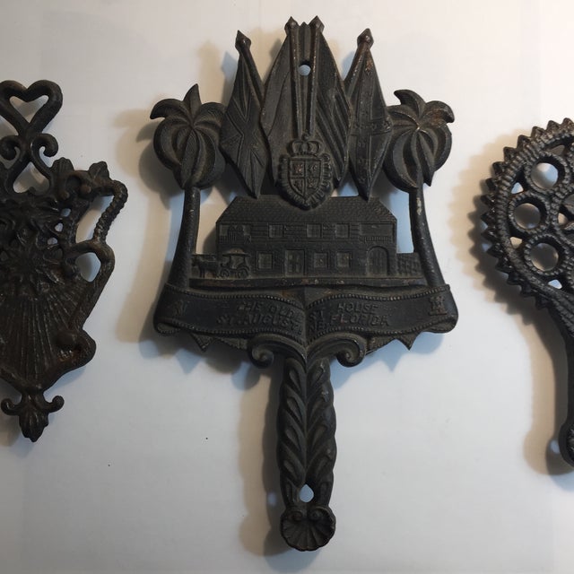 Vintage Classic Cast Iron Kitchen Trivets Set of 3 Chairish