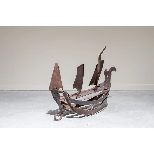 Large Galleon in Iron, 20th Century For Sale - Image 7 of 9