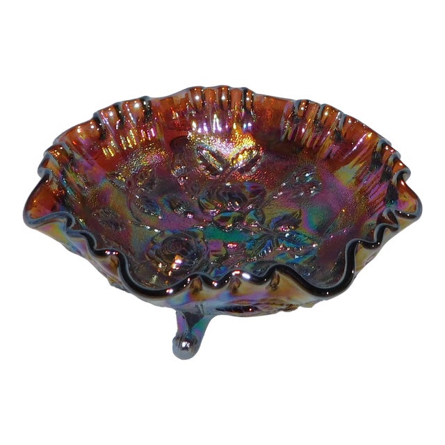 Early 20th Century Imperial Carnival Glass Dish For Sale
