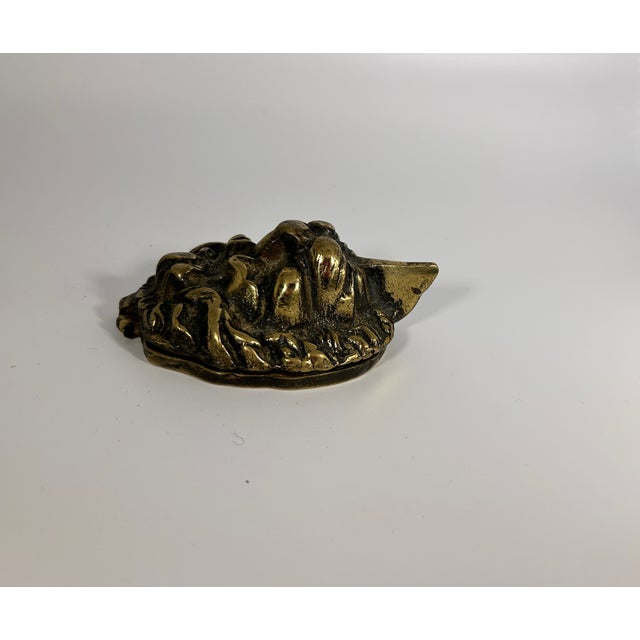 Richly detailed Lion's head on this piece that can be used as a knocker or keyhole cover. Stamped England on back....