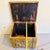 19th-Century Style English Repoussé Brass Fireside Coal & Kindling Box on Casters For Sale - Image 9 of 12