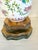 Mid 20th Century Chinoiserie Floral Porcelain Table Lamp With Bronze Base For Sale - Image 4 of 6