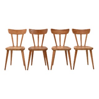 Pine Dining Chairs by Göran Malmvall for Svensk Fur, Set of 4 For Sale