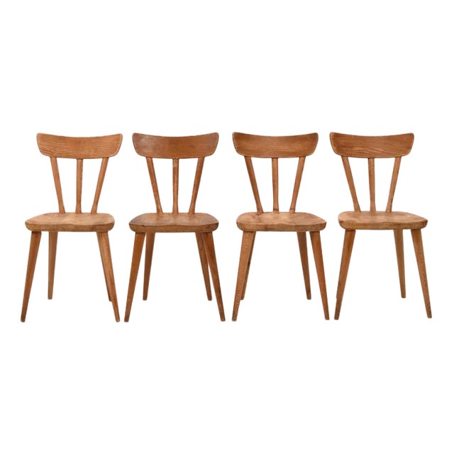 Pine Dining Chairs by Göran Malmvall for Svensk Fur, Set of 4 For Sale