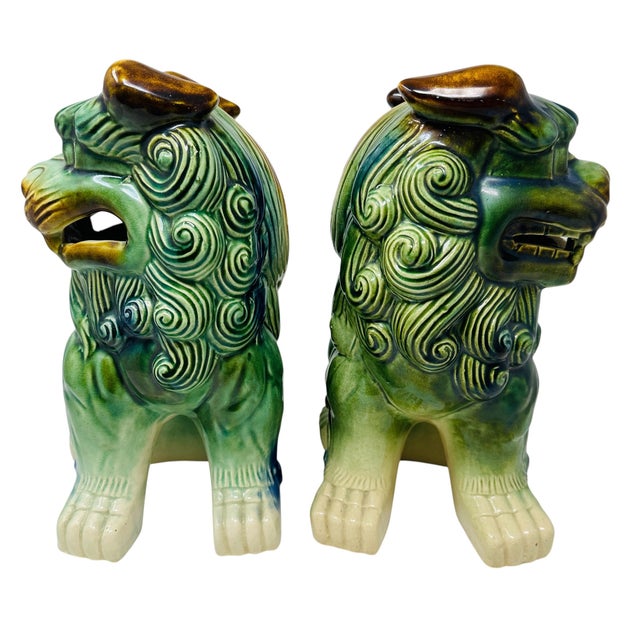 An absolute masterclass in Mid-Century Chinoiserie artistry, this monumental, matched pair of vintage 12.25-inch Japanese...