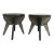 2010 Atomic Age Sputnik Studio Industrial Steel Side Tables-A Pair For Sale