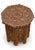 Antique Middle Eastern Octagonal Carved Side Table with Brass Inlay, 1890s For Sale - Image 4 of 8