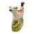 Early 20th Century Staffordshire-Style English Cow and Boy Pottery Flatback For Sale - Image 4 of 10