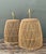 Vintage Woven Rattan Lamps - A Pair For Sale - Image 11 of 12