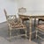 Vintage Dining Set in Faux Bamboo with Fabric, 1980s, Set of 5 For Sale - Image 5 of 16