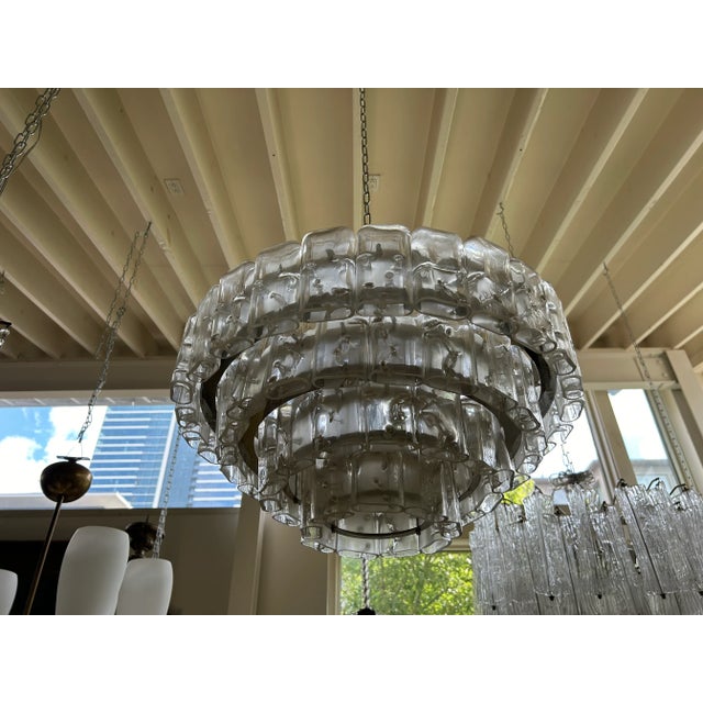 1960s Vintage Murano Glass Chandelier by Carlo Nason for Mazzega For Sale - Image 5 of 11