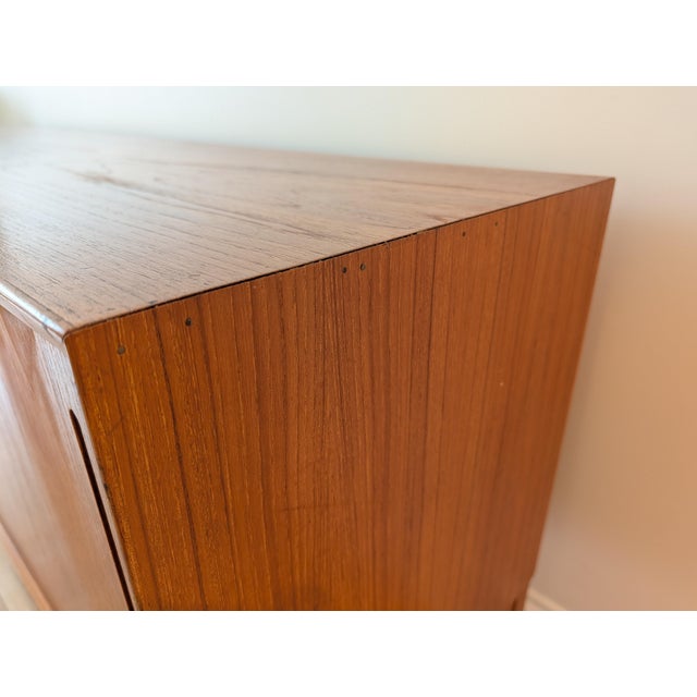 Gorgeous Mid-Century Danish Teak Credenza Attributed to Aksel Kjersgaard For Sale - Image 10 of 18