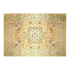 Vintage Persian Meshed Oriental Rug, in Room size, w/ Floral Elements