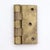 Vintage 2 X 2 In. Brushed Brass Cabinet Hinge For Sale - Image 4 of 4