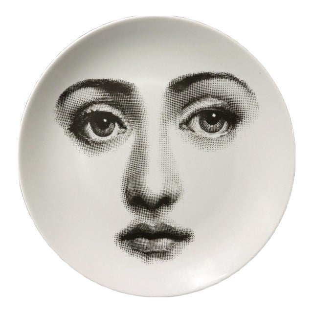 Fornasetti Porcelain Themes & Variation Plate, Pattern Number 6 For Sale