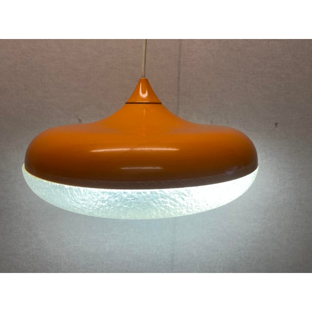 Orange Siform UFO Pendant from Siemens, 1960s For Sale - Image 14 of 18