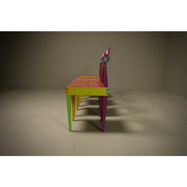 Dry Series Dining Table and Chairs by Massimo Morozzi for Giorgetti Matrix, 1980s, Set of 5 For Sale - Image 18 of 18