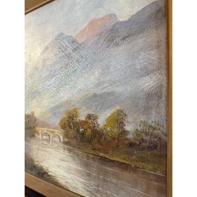 Early 1900s Oil on Canvas Painting of Scottish Loch by Frances E. Jamieson For Sale - Image 13 of 16