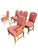 Late 20th Century Vintage Drexel Heritage French Style Wood and Upholstered Dining Chairs- A Set of 6 For Sale - Image 5 of 12