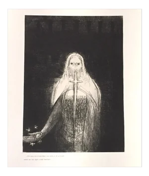 Et is avait en sa main droite sept étoiles - Original Litho by O. Redon - 1899 1899