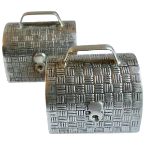 One Sterling Silver Snuff Pill Boxes