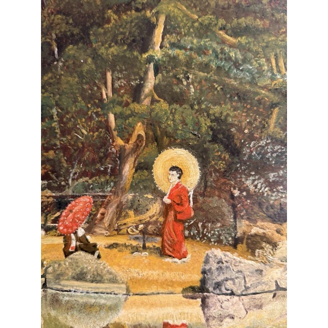 H. Jung, Kinkaku-ji (Golden Pavilion), Oil Painting on Canvas For Sale - Image 10 of 13