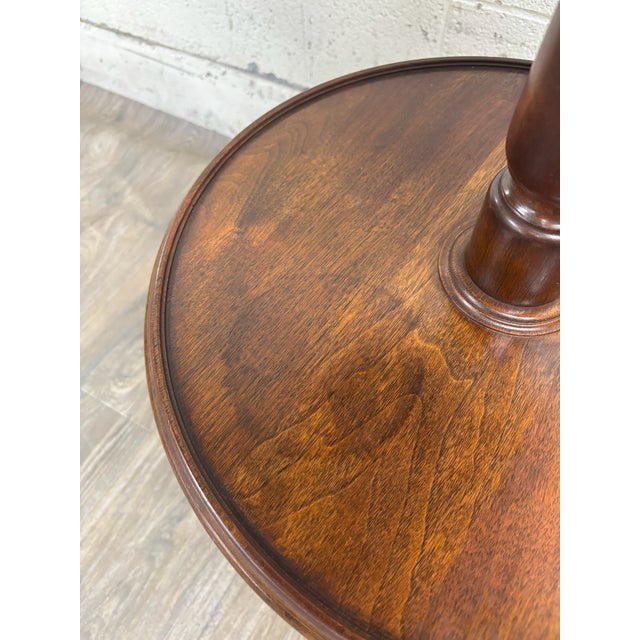 Brown Antique Victorian or George III Walnut Tripod Revolving Display Stand Dumbwaiter For Sale - Image 8 of 10