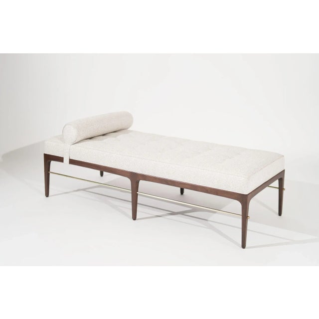 Modern Linear Daybed in Special Walnut Series 72 by Stamford Modern For Sale - Image 3 of 12