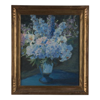 1920 Original Impressionism Oil Painting on Canvas by Charles Jacob Young For Sale