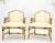 Mid 20th Century Pair Faux Bamboo New Virgin Wool Upholstery Lounge Arm Fire Side Chairs MINT! For Sale - Image 5 of 16