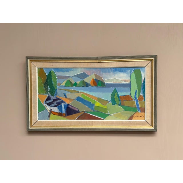 Yngve Andersson, Fractured Horizon, 1960s, Oil on Canvas For Sale - Image 17 of 17