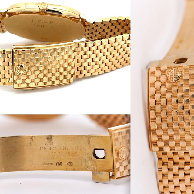 Patek Philippe Grand Ellipse Vintage 18k Gold Quartz 31mm Unisex 1980 Watch For Sale - Image 11 of 14