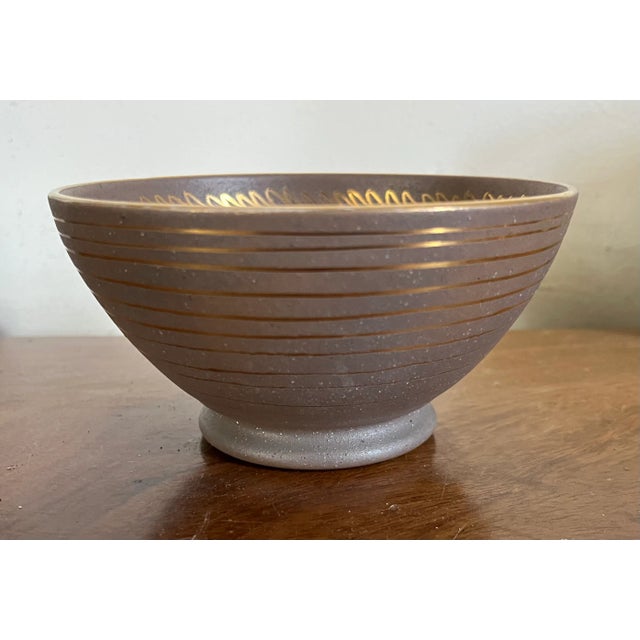 Ceramic Waylande Gregory (American 1905 - 1971) Art Deco Studio Pottery Bowl For Sale - Image 7 of 12