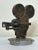 Early 20th Century Small Art Deco Movie Director Reel Camera Classic Car Mascot Sculpture With Verdigris For Sale - Image 13 of 13