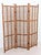 Three Panel Bamboo Screen For Sale - Image 4 of 7