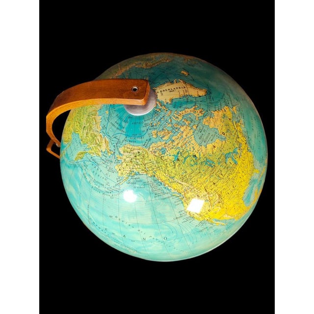 Vintage Globe in Wood & Plastic For Sale - Image 3 of 15