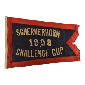 Antique Yacht Club Flag "Schermerhorn" Ny 1908 Big, Hand Sewn Wool