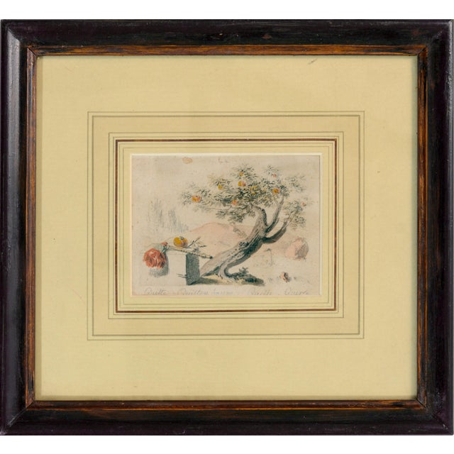 19th Century Figurative Composition, 19th Century, Watercolor Drawings on Paper, Framed, Set of 4 For Sale - Image 5 of 8