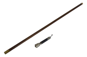Antique Walking Stick with Wooden Weight System, 1890s