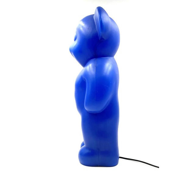 Postmodern Blue Bear Lamp by Heinz Klein for Elmar Flötotto, Germany, 1990s For Sale - Image 4 of 18