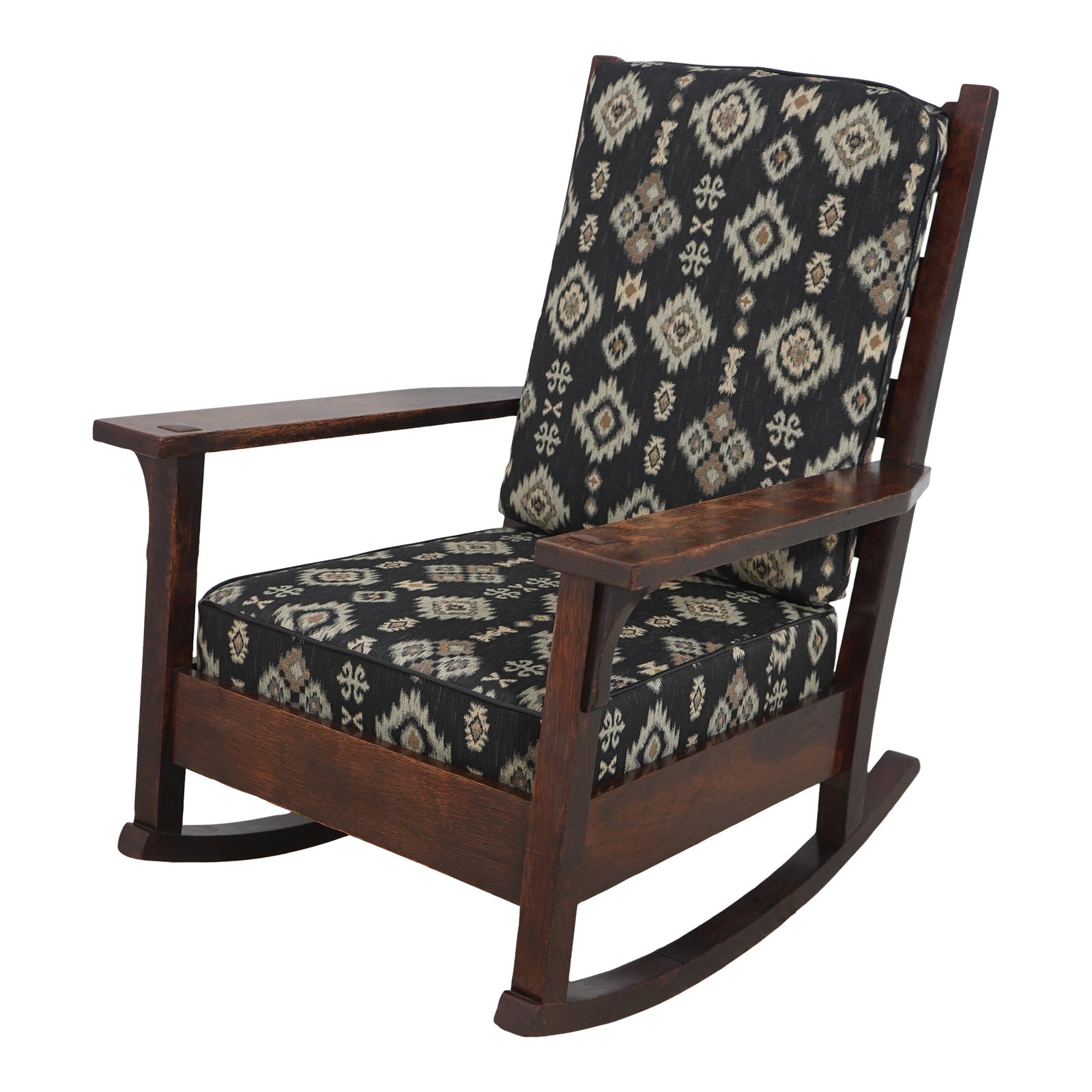 Stickley Signed Antique Mission Oak Rocker | Chairish