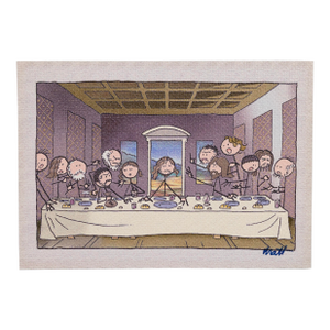 Matt Feazell Signed Leonardo DaVinci’s the Last Supper Stick Figure Masterpieces